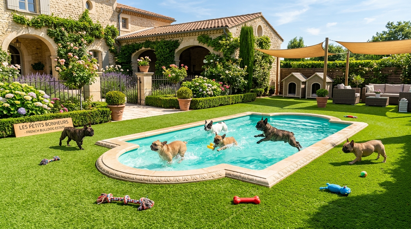 Happy Tails Frenchies Facility and Splash Pool